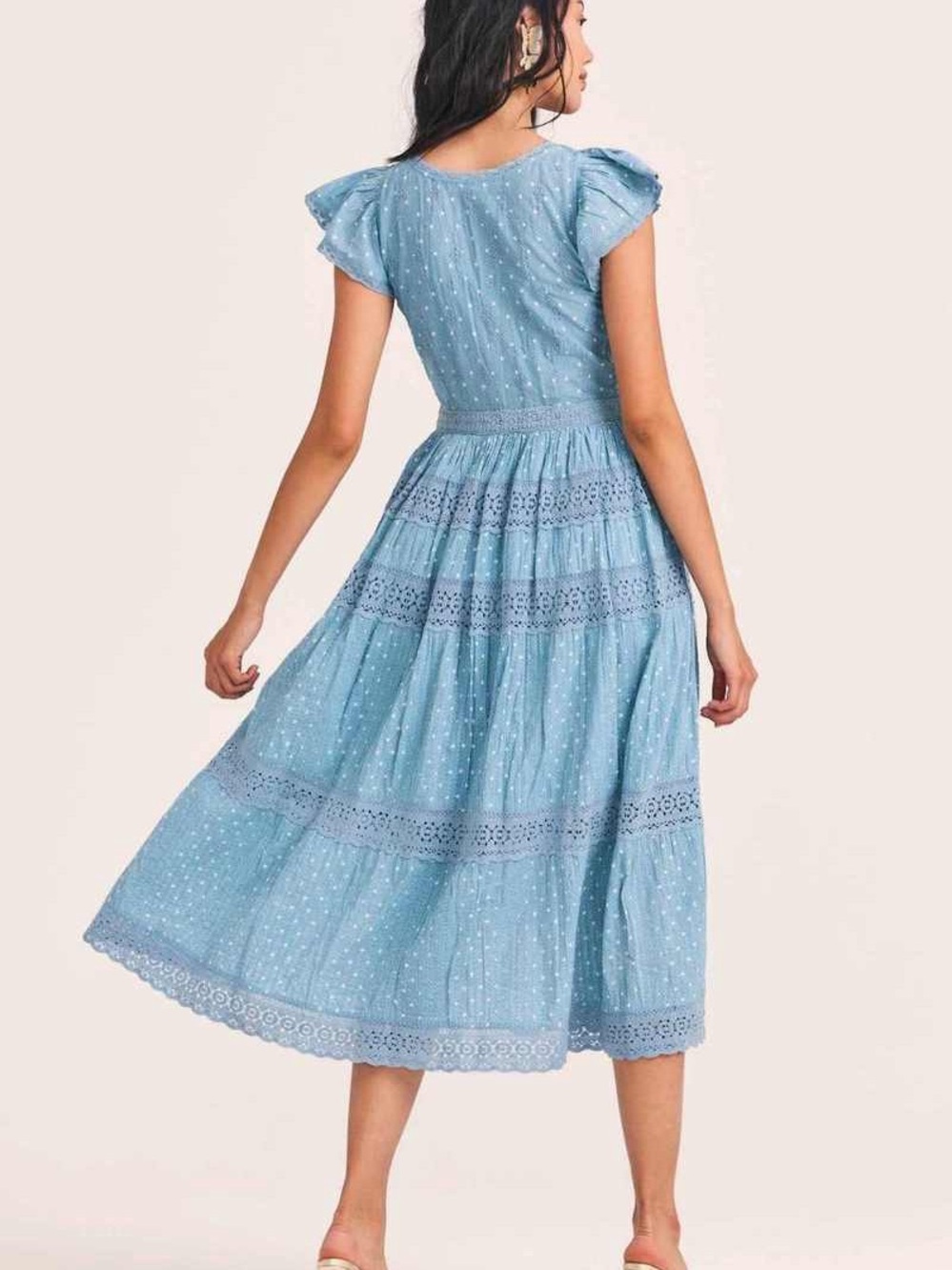 Love Shack Fancy Abena Midi Dress - Picture 2 of 4